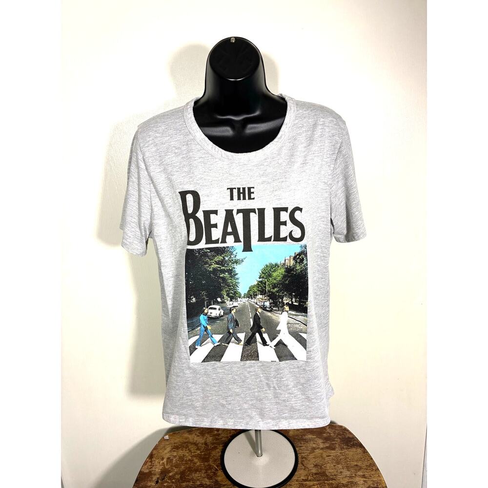The Beatles Abbey Road Graphic T-Shirt Youth L 12-14 Gray